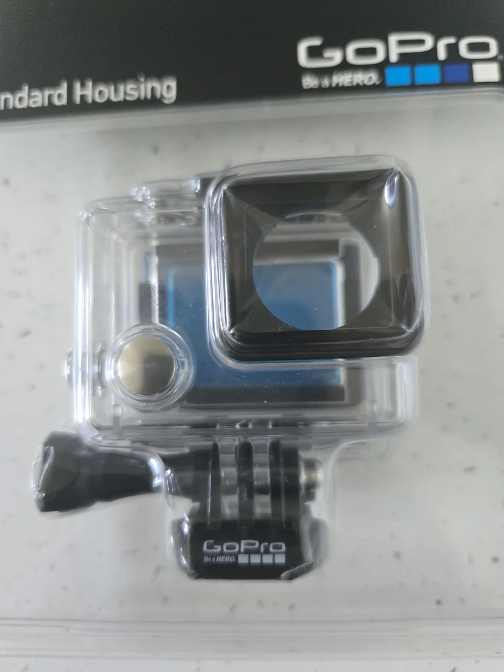 GoPro Standard Housing with Clear Case and Blue Camera Accent